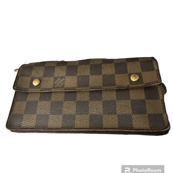 Louis Vuitton Damier ebene canvas portefeuille accordion long wallet nice 👍 - Picture 1 of 14